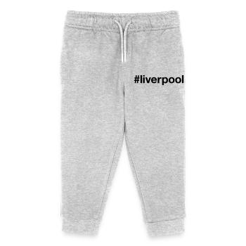 LIVERPOOL England - Kinder Organic Jogginghose Mini Mover von Stanley/Stella - Grau meliert - Vorne