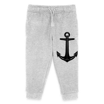 Ancre - Pantalon de jogging enfant bio Stanley/Stella - gris chiné - Devant