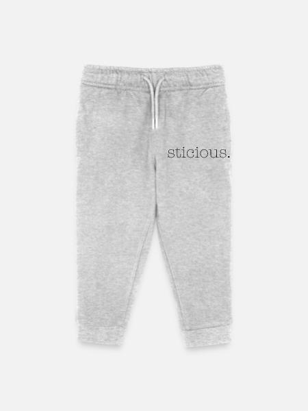 Anstrengend - Kinder Organic Jogginghose Mini Mover von Stanley/Stella - Grau meliert