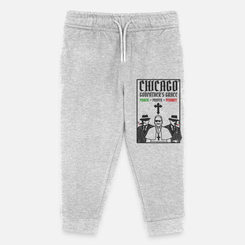 Der Pate von Chicago - Kinder Organic Jogginghose Mini Mover von Stanley/Stella - Grau meliert
