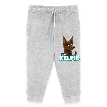 TEAM Kelpie - Chocolat - Pantalon de jogging enfant bio Stanley/Stella - gris chiné - Devant