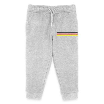 Germany Flag - Kids Organic Sweatpants by Stanley/Stella - heather grey - Front