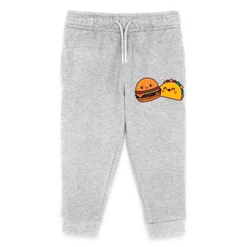 burger et Döner - Pantalon de jogging enfant bio Stanley/Stella - gris chiné - Devant