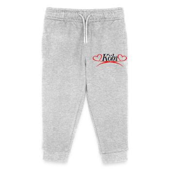 Coeur de cologne - Pantalon de jogging enfant bio Stanley/Stella - gris chiné - Devant