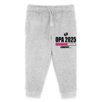 Opa 2025 loading - Kinder Organic Jogginghose Mini Mover von Stanley/Stella - Grau meliert - Vorne