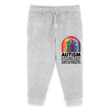 Embracing Neurodiversity - Autism Spectrum - Kids Organic Sweatpants by Stanley/Stella - heather grey - Front