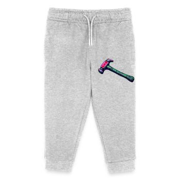Banhammer - Kids Organic Sweatpants by Stanley/Stella - heather grey - Front