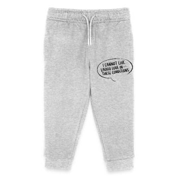 LEBEN - Kinder Organic Jogginghose Mini Mover von Stanley/Stella - Grau meliert - Vorne