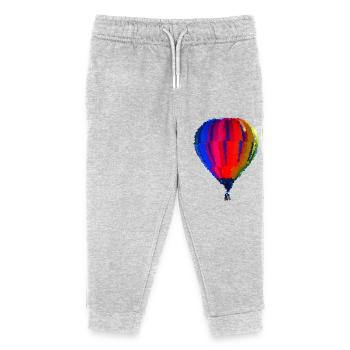 Ballon - Kinder Organic Jogginghose Mini Mover von Stanley/Stella - Grau meliert - Vorne