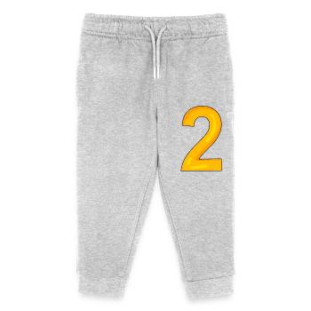 2 - Kids Organic Sweatpants by Stanley/Stella - heather grey - Front