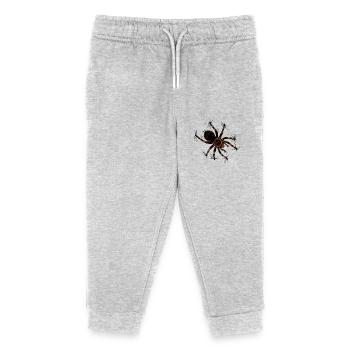 Spinnenliebhaber - kletternde Vogelspinne - Kinder Organic Jogginghose Mini Mover von Stanley/Stella - Grau meliert - Vorne