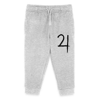 Symbole d’astrologie de Jupiter - Pantalon de jogging enfant bio Stanley/Stella - gris chiné - Devant