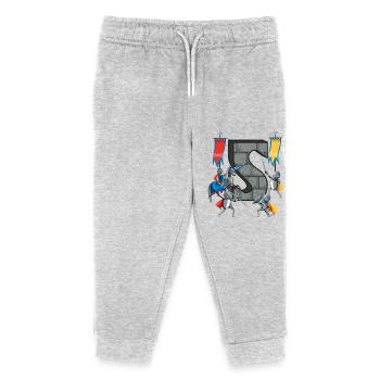 Chevaliers médiévaux Histoire médiévale - Pantalon de jogging enfant bio Stanley/Stella - gris chiné - Devant