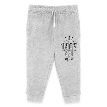 Geburtstag 1967 Gaming Limited Edition Gamer - Kinder Organic Jogginghose Mini Mover von Stanley/Stella - Grau meliert - Vorne