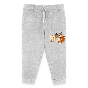 Chipmunk - Anniversaire des enfants 10 ans - Pantalon de jogging enfant bio Stanley/Stella - gris chiné - Devant