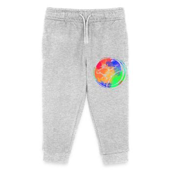 Karaté - Pantalon de jogging enfant bio Stanley/Stella - gris chiné - Devant