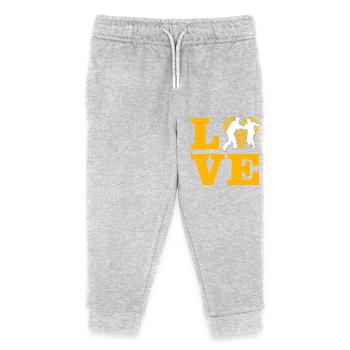 Amour du judo - Pantalon de jogging enfant bio Stanley/Stella - gris chiné - Devant
