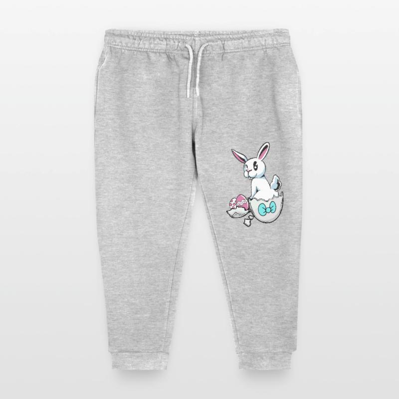 Easter Easter Bunny Eggshell Easter Eggs Child Eggs Egg Kids Organic Sweatpants by Stanley/Stella