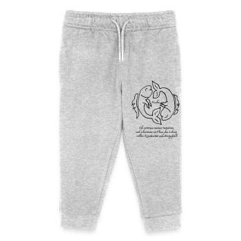 Zodiac sign Pisces - Kids Organic Sweatpants by Stanley/Stella - heather grey - Front