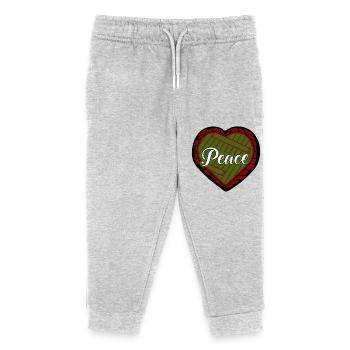 PEACE - Kids Organic Sweatpants by Stanley/Stella - heather grey - Front