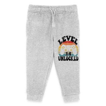 14 Birthday gift Funny 14th birthday Present - Kinder Organic Jogginghose Mini Mover von Stanley/Stella - Grau meliert - Vorne
