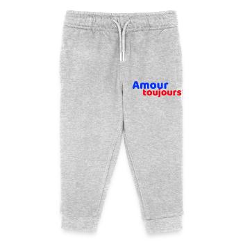 Love Always - Kids Organic Sweatpants by Stanley/Stella - heather grey - Front