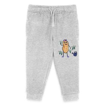 Saison des arachides Mars Printemps Perce-neige - Pantalon de jogging enfant bio Stanley/Stella - gris chiné - Devant
