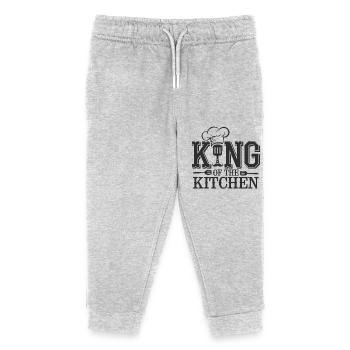 King of the Kitchen - Kinder Organic Jogginghose Mini Mover von Stanley/Stella - Grau meliert - Vorne