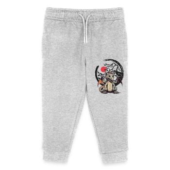 Dragon Dragon Child Kids Fairy Tale - Kids Organic Sweatpants by Stanley/Stella - heather grey - Front