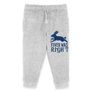 FIVER WAS RIGHT - Kids Organic Sweatpants by Stanley/Stella - heather grey - Front