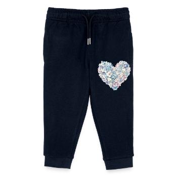 Herz aus Hortensien Blumen - Zarte Blütenpracht - Kinder Organic Jogginghose Mini Mover von Stanley/Stella - Navy - Vorne