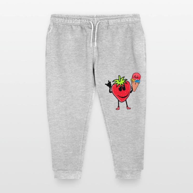 Erdbeerer Erdbeere Eis Eiscrem Eiskrem Kinder Kinder Organic Jogginghose Mini Mover von Stanley/Stella