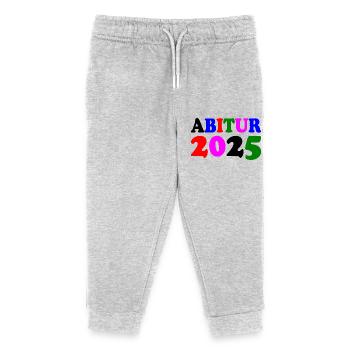 Abitur 2025 - Kinder Organic Jogginghose Mini Mover von Stanley/Stella - Grau meliert - Vorne