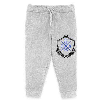 Jga 25 - Kinder Organic Jogginghose Mini Mover von Stanley/Stella - Grau meliert - Vorne