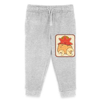 Christmas biscuit box - Kids Organic Sweatpants by Stanley/Stella - heather grey - Front