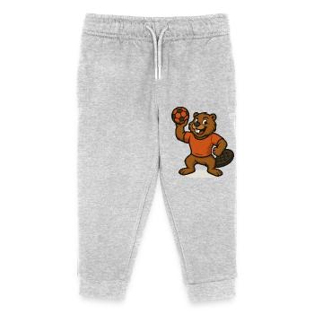 Handball Castor - Pantalon de jogging enfant bio Stanley/Stella - gris chiné - Devant