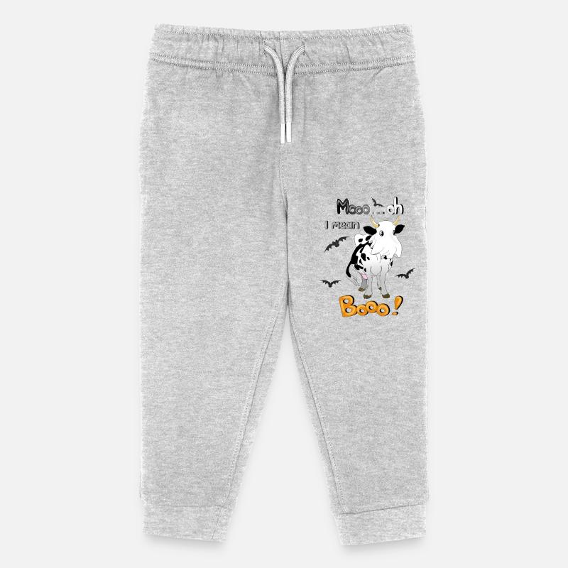 Vache Halloween Mooo - Pantalon de jogging enfant bio Stanley/Stella - gris chiné