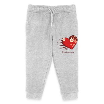L’amour intemporel - Pantalon de jogging enfant bio Stanley/Stella - gris chiné - Devant