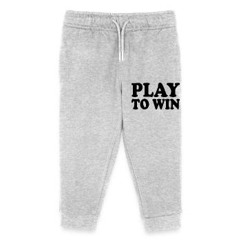Play to win - Kinder Organic Jogginghose Mini Mover von Stanley/Stella - Grau meliert - Vorne