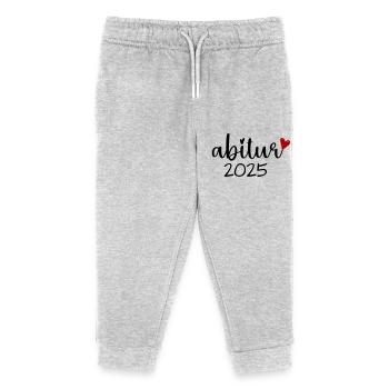 Abitur 2025 - Kinder Organic Jogginghose Mini Mover von Stanley/Stella - Grau meliert - Vorne