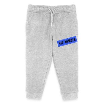 Membre Vip - Pantalon de jogging enfant bio Stanley/Stella - gris chiné - Devant