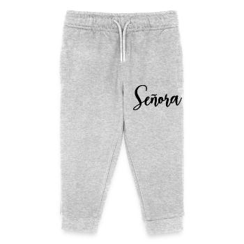 Señora Engagement Bride To Be Wedding Party - Kids Organic Sweatpants by Stanley/Stella - heather grey - Front