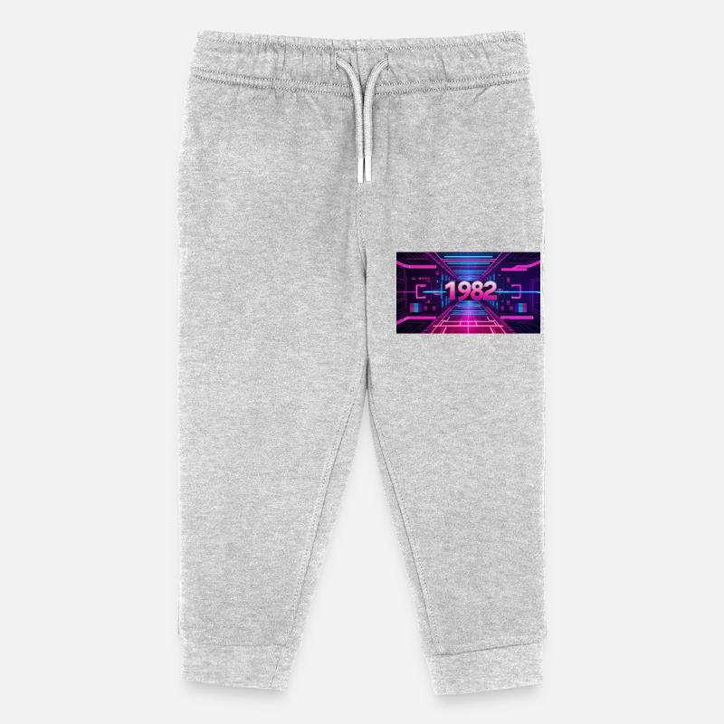 FREQUENCIES LOADED 1982 - Kids Organic Sweatpants by Stanley/Stella - heather grey
