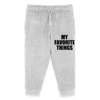 my favorite things - Kids Organic Sweatpants by Stanley/Stella - heather grey - Front