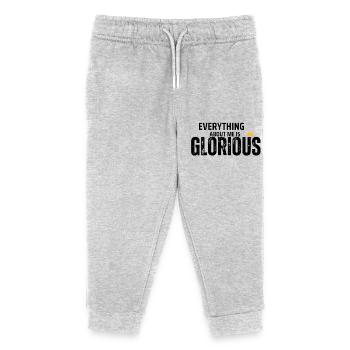 ALLES AN MIR IST HERRLICH - Kinder Organic Jogginghose Mini Mover von Stanley/Stella - Grau meliert - Vorne