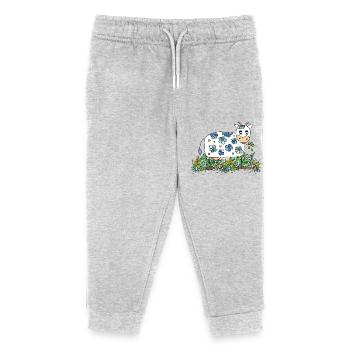Cow - Kids Organic Sweatpants by Stanley/Stella - heather grey - Front