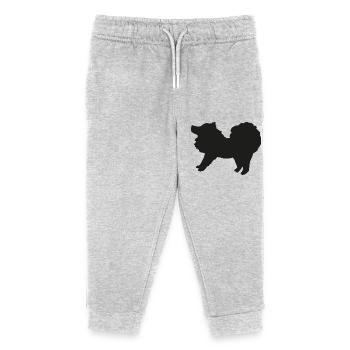 Spitz schwarz - Kinder Organic Jogginghose Mini Mover von Stanley/Stella - Grau meliert - Vorne