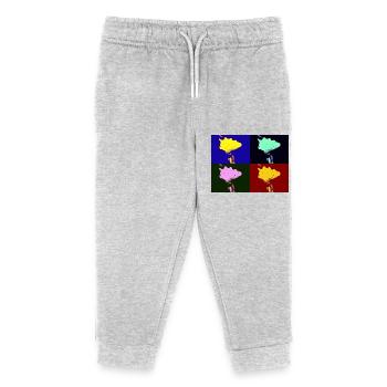 Shell Imagination - Kids Organic Sweatpants by Stanley/Stella - heather grey - Front