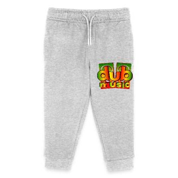 dub music reggae - Kinder Organic Jogginghose Mini Mover von Stanley/Stella - Grau meliert - Vorne