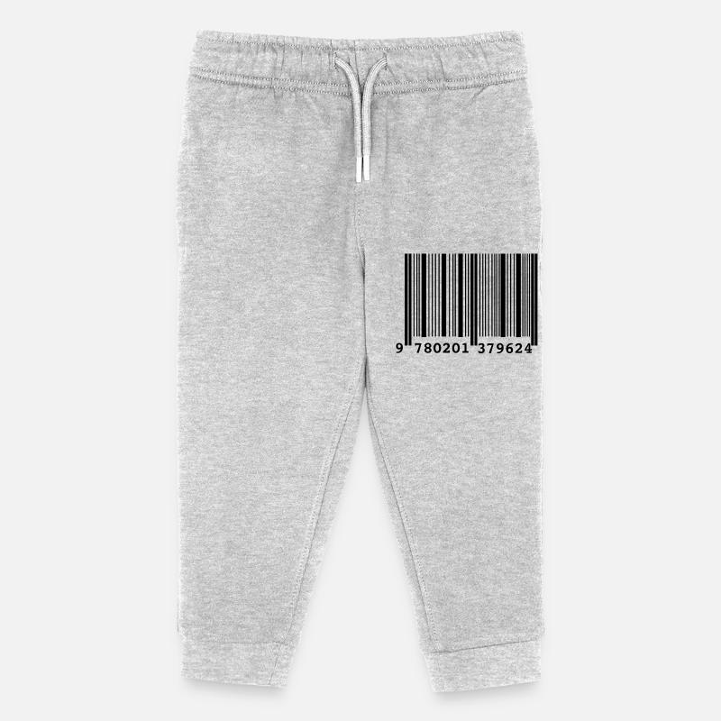 Code Barre Style - Pantalon de jogging enfant bio Stanley/Stella - gris chiné